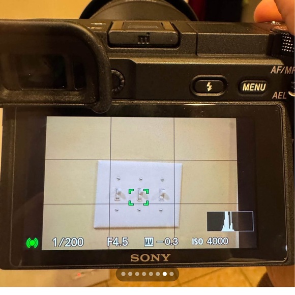 Sony a6400 with Black Display